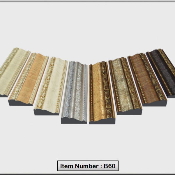 قاب B-60 - 
قاب عکس کد B-60
عرض6 سانتی متر
طول شاخه 3 متر
ضخامت 8 میلی متر
28 شاخه در هر کارتن 
جنس پلی استایرن
طرح گل 
طرح مدرن و ساده 
مناسب قاب بندی و دکوراتیو دیوارها
ضدآب و ضدخش


فروش به صورت شاخه و کارتن

 